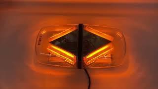 Beam flashing orange LED double-sided mini