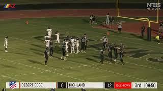 AZPreps365 Game of the Week presented by Raising Cane's highlights - Desert Edge vs. Highland