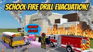 Greenville, Wisc Roblox l School Fire Drill EVACUATION Roleplay