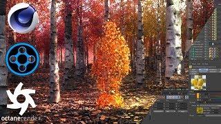 How to Create A Human Leaf Animation With X-Particles & Cinema4D (Colored Nature) Tutorial