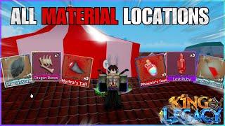 ALL MATERIAL LOCATIONS FOR UPDATE 7 (King Legacy)