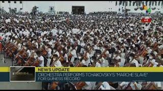 Venezuela records world record attempt with the world's largest orchestra