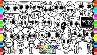 DANDY's WORLD Roblox New Coloring Pages / How To Color ALL Characters / NCS Music