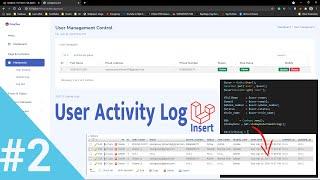 Create User Activity Log in Laravel 8 | Insert DB