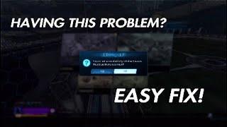 HOW TO FIX NOT CONNECTING TO EPIC ONLINE SERVICES GLITCH!! | Easy Rocket League Glitch Fix!