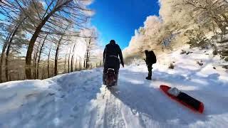 Euc Riding in Snow  / Kingsong S22 with Heidenau K66 Snow tire