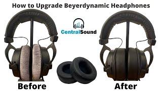 How to Replace Upgrade Ear Pad Cushions on Beyerdynamic Headphones DT 770 DT 990 DT 880 Pro