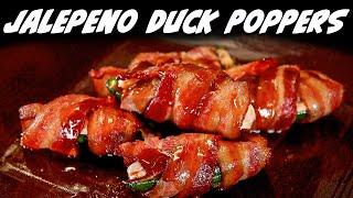 Bacon Wrapped Jalapeno Duck Poppers | Taste of Retirement