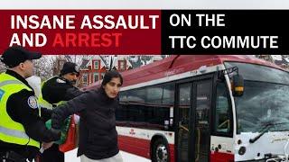 HOSTILE PASSENGER GETS ARRESTED ON THE TTC!