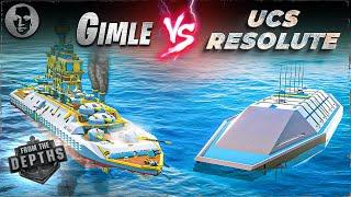 Gimle VS. UCS Resolute - From the Depths Battleship Battle