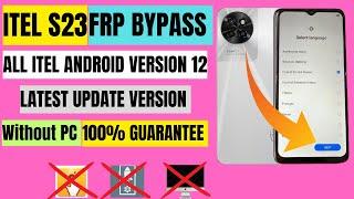 Itel S23 / S665L FRP BYPASS ANDROID 12 13 / itel android 12 13 Frp bypass 2024