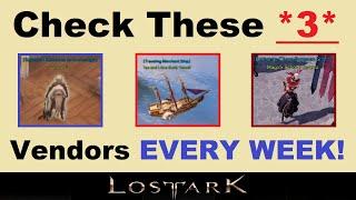 Check These *3* Vendors ~EVERY WEEK!~ in Lost Ark.. (Get Cube Tickets, Harmony Shards, & More!..)