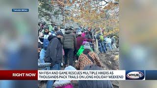 New Hampshire Fish and Game rescues multiple hikers as thousands pack trails on long holiday weekend