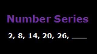 Number Series And Patterns - 2, 8, 14, 20, 26, ___ (Difficulty - Easy)