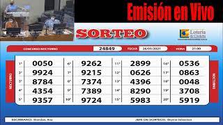 Sorteo de Quiniela Nocturno Nº 24849- 26/01/2021 21:00hs