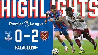 Two-minute Premier League highlights: Crystal Palace 0-2 West Ham United