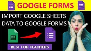 Import Google Sheets data into Google form | Create Question paper from saved question bank