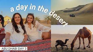 Come on a DESERT SAFARI with us!  (MUST do in Abu Dhabi) | Exploring Abu Dhabi (day 3)