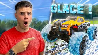 ROUES EN GLACE SUR MA VOITURE RC !! (INCROYABLE)