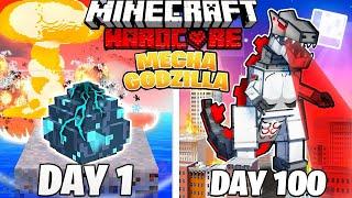 I Survived 100 DAYS as a MECHAGODZILLA in Minecraft Hardcore World... (Hindi) || AB