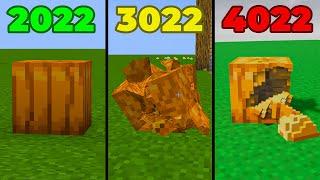 minecraft physics in 2022 vs 3022 vs 4022