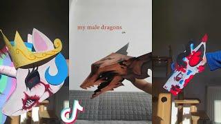 Dragon Puppet Crafts | Paper Dragon TikTok Compilation #94