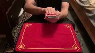 The Card Magician is Rising Cards again -                         (sleight of hand card magic trick)