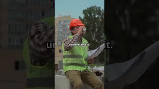 When blueprints are too complex... for mere mortals! The foreman reads the engineer's drawing