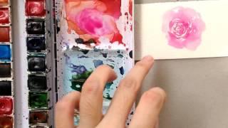 Loose Watercolor Rose Tutorial (better version)