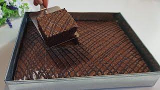 Cake without milk or yogurt! Delicious and easy with hot water!