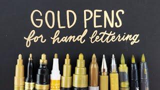 The best gold pen for hand lettering? | Plus a hand lettered gift idea!