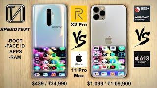 Realme X2 Pro vs iPhone 11 Pro Max Speed Test