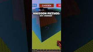 The Raccoon method makes you 300T overnight Grow a Garden #growagarden #roblox
