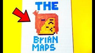 ВАУУ!!!БРАЙН МАПС рисуем по клеточкам (TheBrianMaps)PIXEL ART