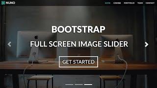 Build A Responsive Bootstrap Website A Full Screen Image Slider using Bootstrap 4, HTML5 & CSS3