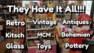 Vintage Antiques Retro - They Have EVERYTHING - Epic Shop With Me - Retro Toys Antique Vintage Decor