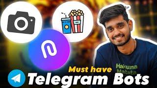 3 Telegram Bots that you should use RIGHT NOW !!