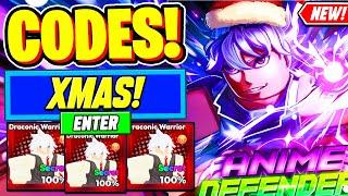 ️New️ ALL WORKING CHRISTMAS UPDATE CODES For Anime Defenders - Roblox Anime Defenders Codes 2024