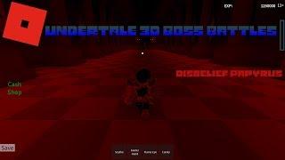 ROBLOX Undertale 3D Boss Battles: Disbelief Papyrus