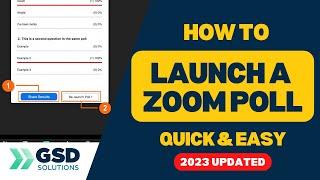 How to Launch your Zoom Poll during the Meeting [Part 2]