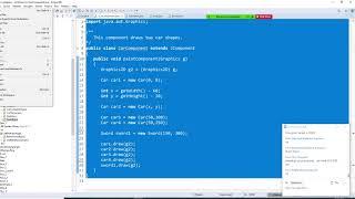 Java GUI programming, draw a shooting target with concentric circles.  part 2 of 2