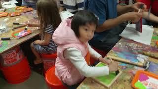 Gloria at Home Depot kids craft