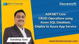 ASP.NET Core CRUD Operations using Azure SQL Database, Deploy to Azure App Service - Web App