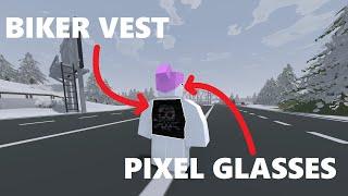 Biker Vest + Pixel Glasses | Unturned Item Showcase ( A6 Polaris box new items )