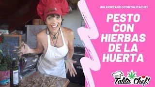 #aloha amig@ PESTO CON HIERBAS DE LA HUERTA por TALITA CHEF son #almorzandocontalitachef #pesto