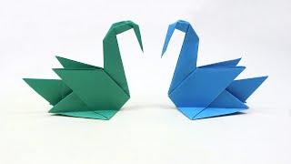 How to Make an Origami Swan Easy - Paper Swan Folding Step by Step