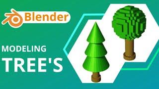 Modeling Tree in Blender2.8 | Blender Modeling | Sameh Ulhaq