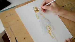 Ускоренное рисование Fashion illustration