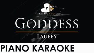 Laufey - Goddess - Piano Karaoke Instrumental Cover with Lyrics