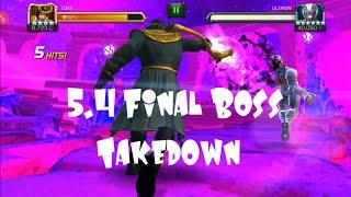 Loki Vs 5.4.6 Ultron Boss -  Takedown - MCOC